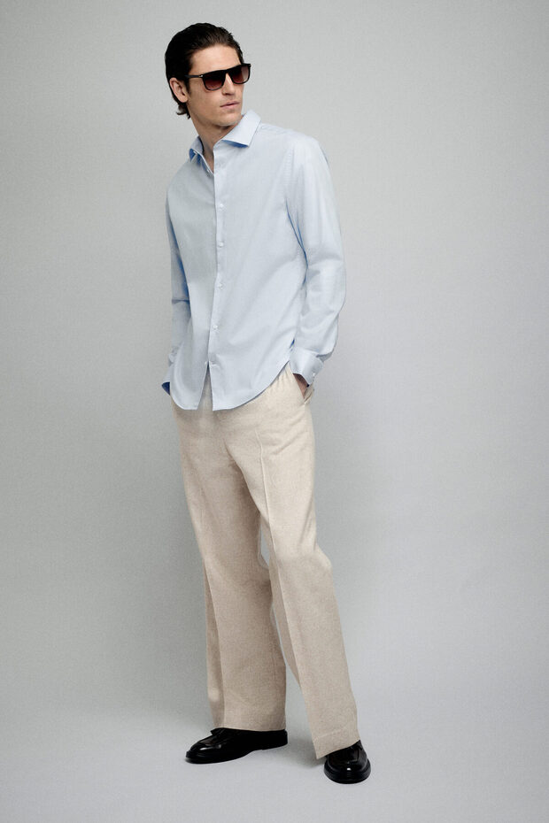 Pamuklu Gömlek Slim Fit - 1