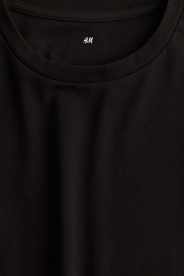 Kısa Kollu Jarse Elbise - 2