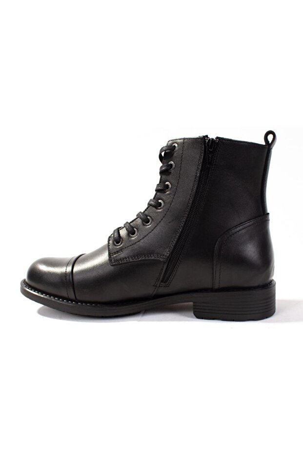 10216742 Black Orthopedic Daily Men's Leather Boots