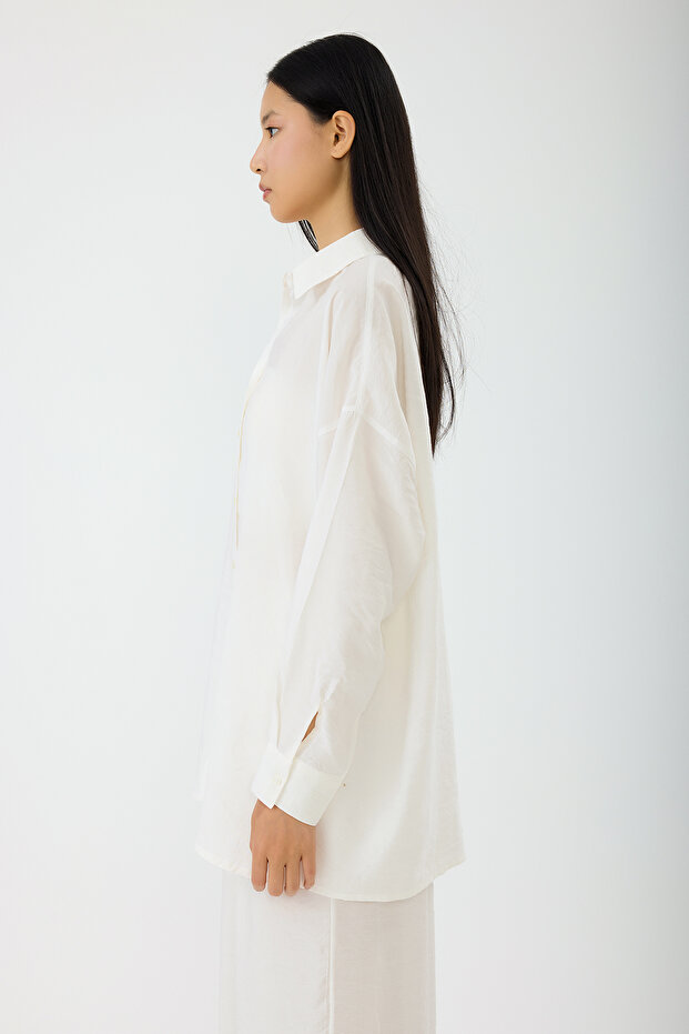Oversize Modal Gömlek - 2