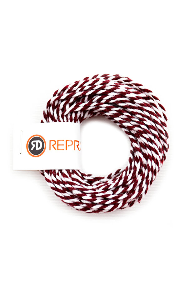 Burgundy White Two-Color Gift Packing Rope (New Year Gift Packing Rope) 10 Meters