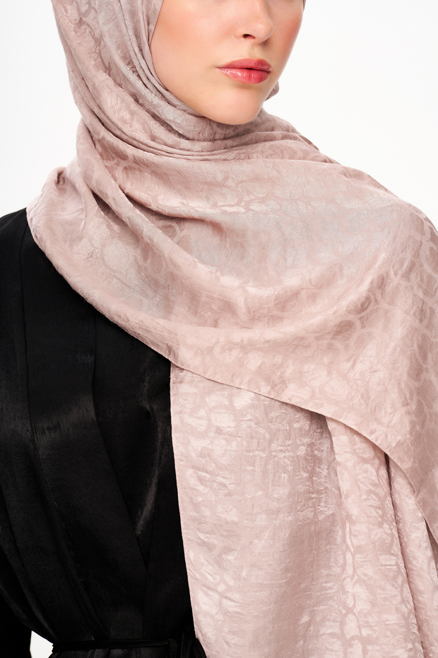 Perla Premium Jakarlı Şal Ekru - 6