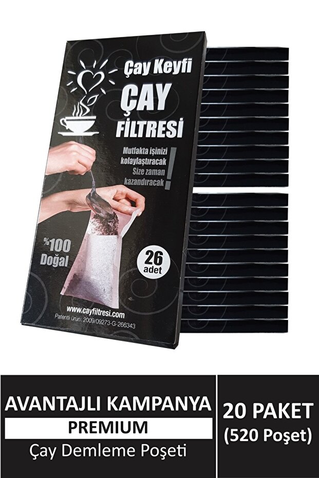 (520 POŞET) Çay Demleme Poşeti (ÇAY FİLTRESİ) - 1