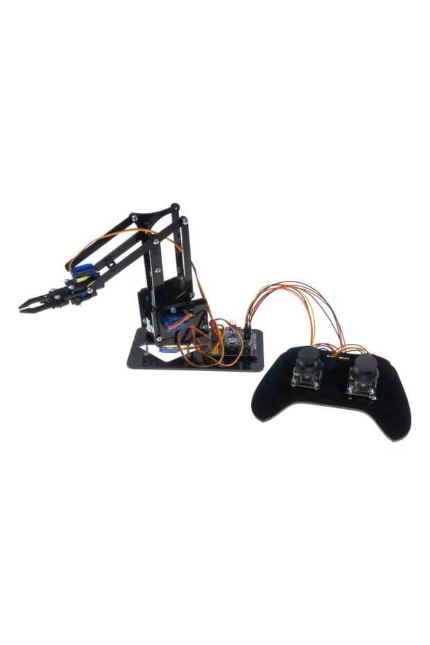 REX Discovery Serisi 4in1 Arduino Uyumlu Pleksi Robot Kol - Elektronikli (Joystick Kol il - 2