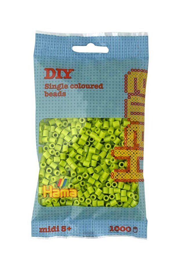 Midi Beads - 1000 Pack Lemon Green