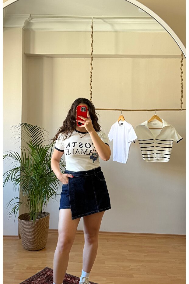 Kot Şort Etek & Trend - 4