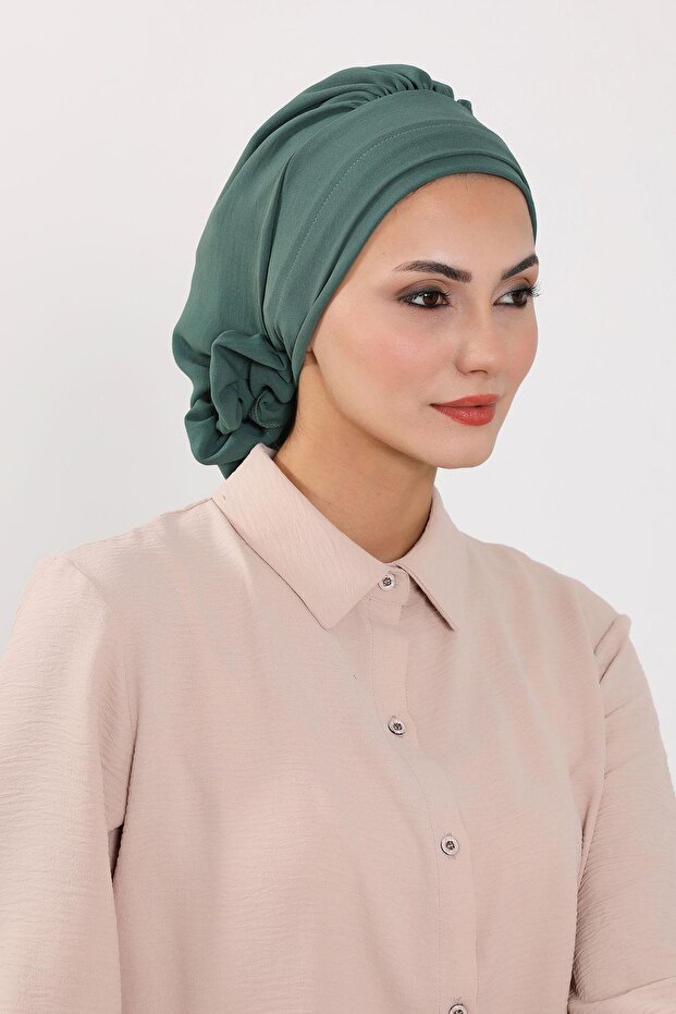 Elegant Ready-Made Turban,Light Green,Ht-92