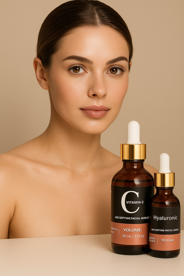Vitamin C & Hyaluronic Acid 2’li Serum Seti – Cildi Aydınlatan ve Nemlendiren Yaşlanma Karşıtı Bakım - 6
