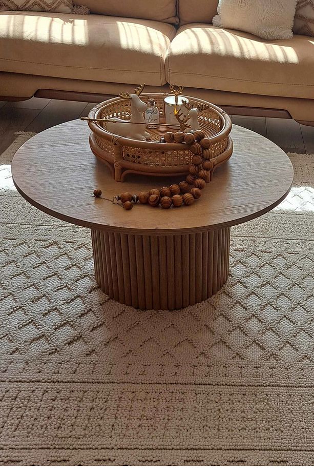 LAB Bohem Orta Sehpa, Design Bohem Sehpa, Ahşah Sehpa, Çıtalı Sehpa - 3