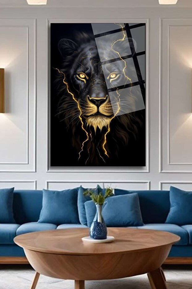 Aslan Tablosu, Kırılmaya Dayanıklı Cam Tablo 246 - 2