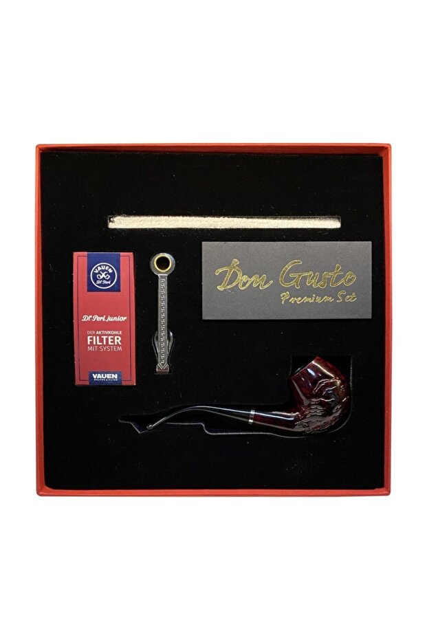 German 9mm Başlangıç Pipo - Rustik Kahve - 15726 - 1