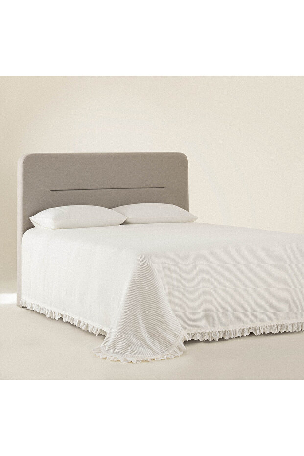 Alessa Double Pike Set 100% Organic Cotton Jacquard Cream 220x240 Cm