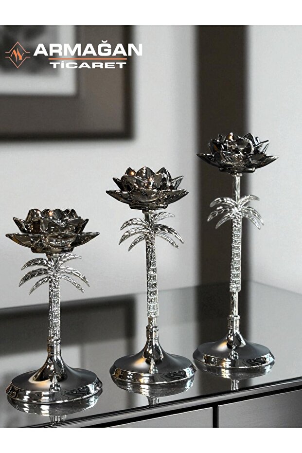 PALMİYE ŞAMDAN 3LÜ SET - 1