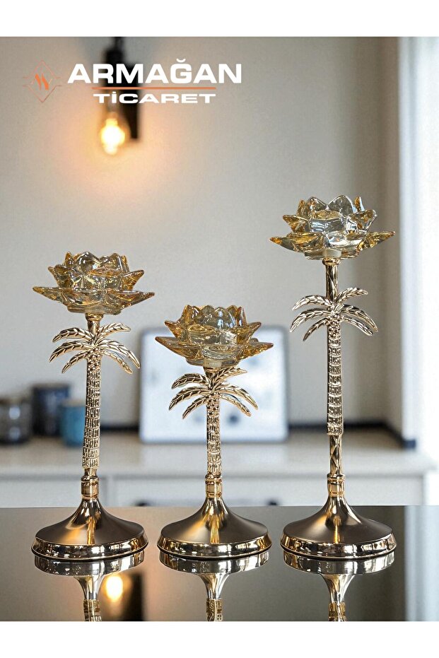 PALMİYE ŞAMDAN 3LÜ SET - 2