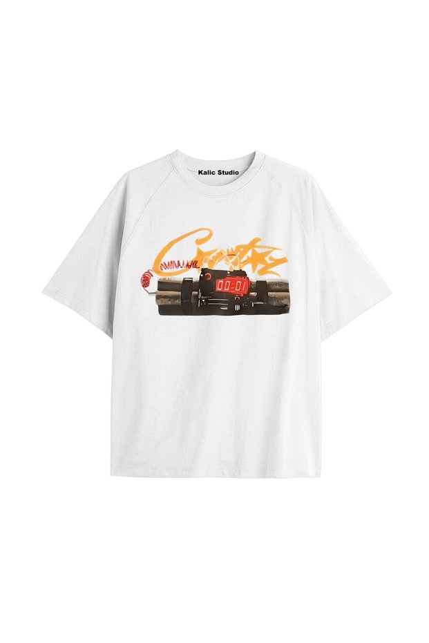 Yellow Bomb White Unisex T-Shirt