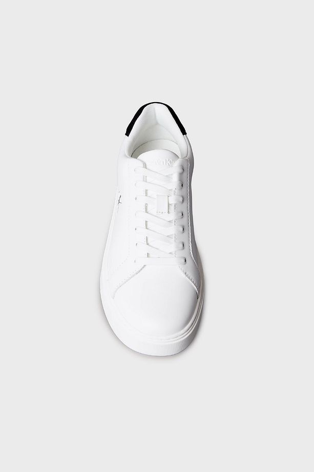 Deri Logolu Sneaker Ayakkabı YM0YM0143501W Erkek AYAKKABI YM0YM01435 01W - 5