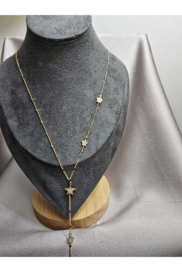 Yıldızlı Y kolye - 2