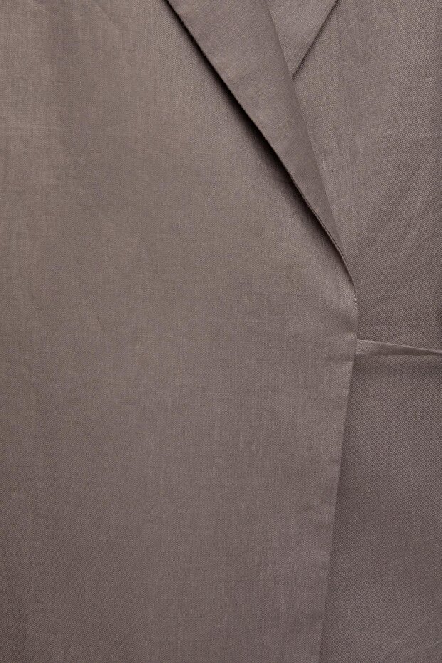 Fiyonklu %100 keten blazer - 7