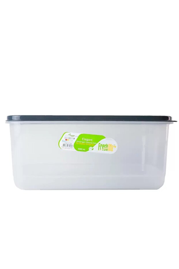 Elegant Rectangular Gray Storage Box & Container with Lid – 500ml Capacity - 1