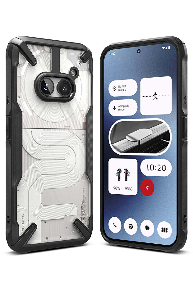 Nothing Phone (2a) Case Cover | Fusion X Series | Black