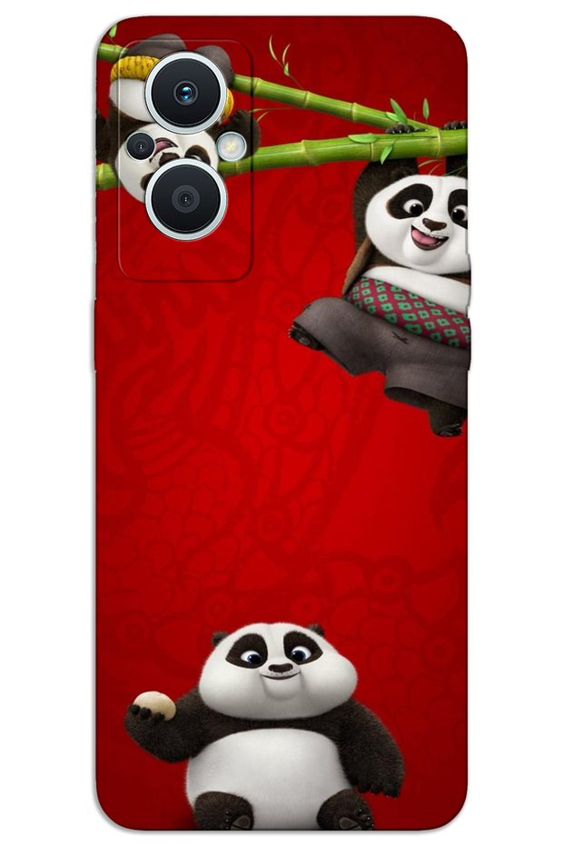 Oppo Reno 7 Lite Case Hd Pattern Printed Back Cover - Panda