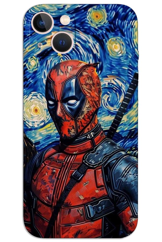 غطاء خلفي مطبوع بنمط HD لهاتف iPhone 13 - Deadpool