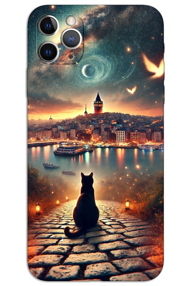 iPhone 11 Pro Max Case Hd Pattern Printed Back Cover - Cat Galata
