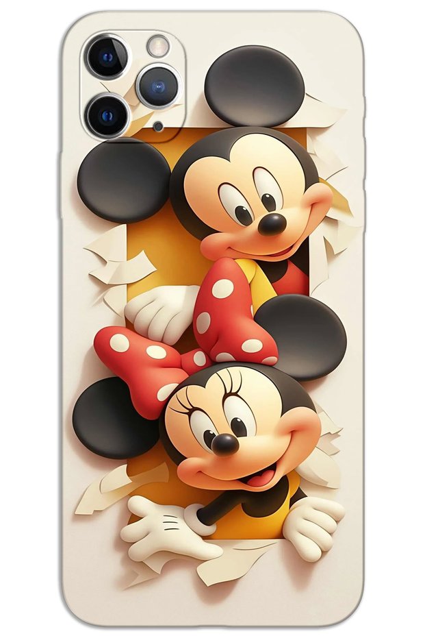 غطاء خلفي مطبوع بنمط HD لهاتف iPhone 11 Pro - ميكي 2
