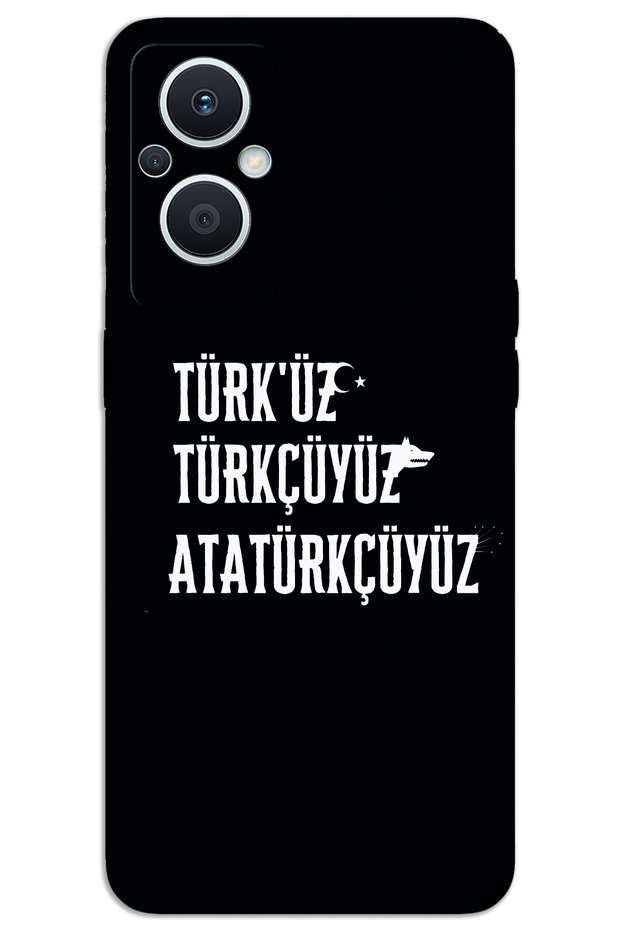 Oppo Reno 7 Lite Case Hd Pattern Printed Back Cover - Turkish