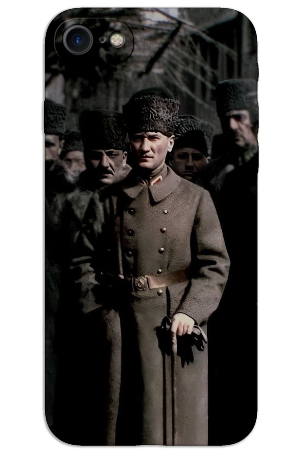 iPhone 7 Case Hd Pattern Printed Back Cover - Atatürk Kalpak