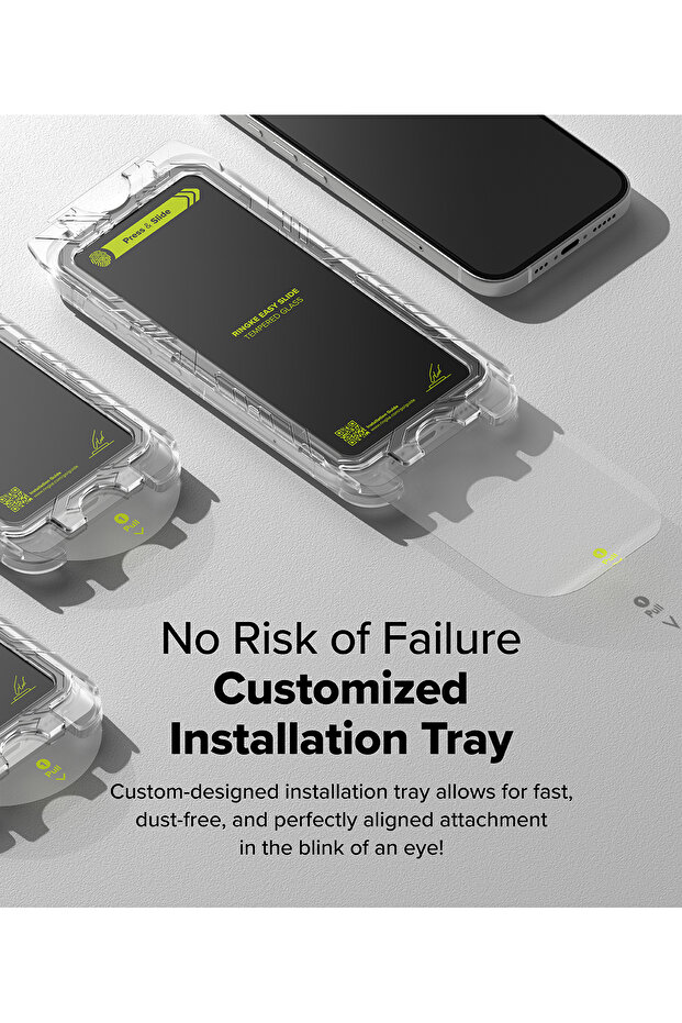 iPhone 16 Plus / 15 Plus Screen Protector | Easy Slide Tempered Glass | 2 Pack, W Installation Jig - 3