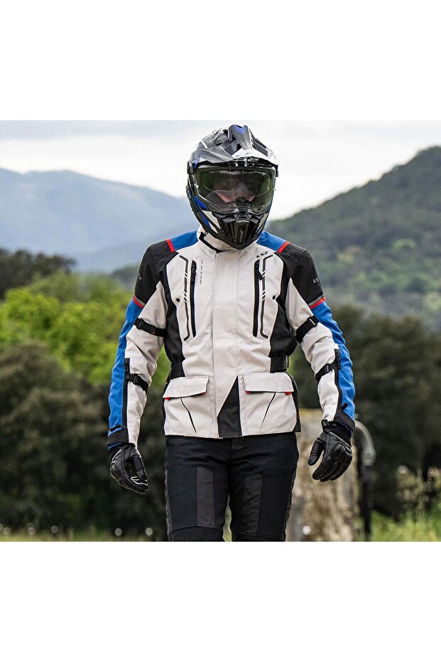 معطف نارفيك أزرق-أسود-رمادي-أحمر - 6