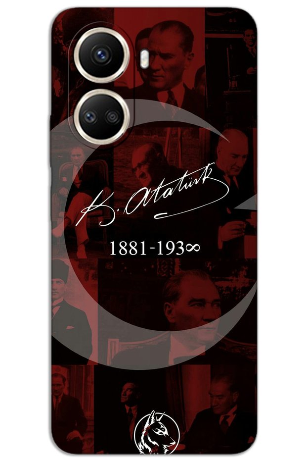 Huawei Nova 10 Se Case Hd Pattern Printed Back Cover - Atatürk Ayyıldız