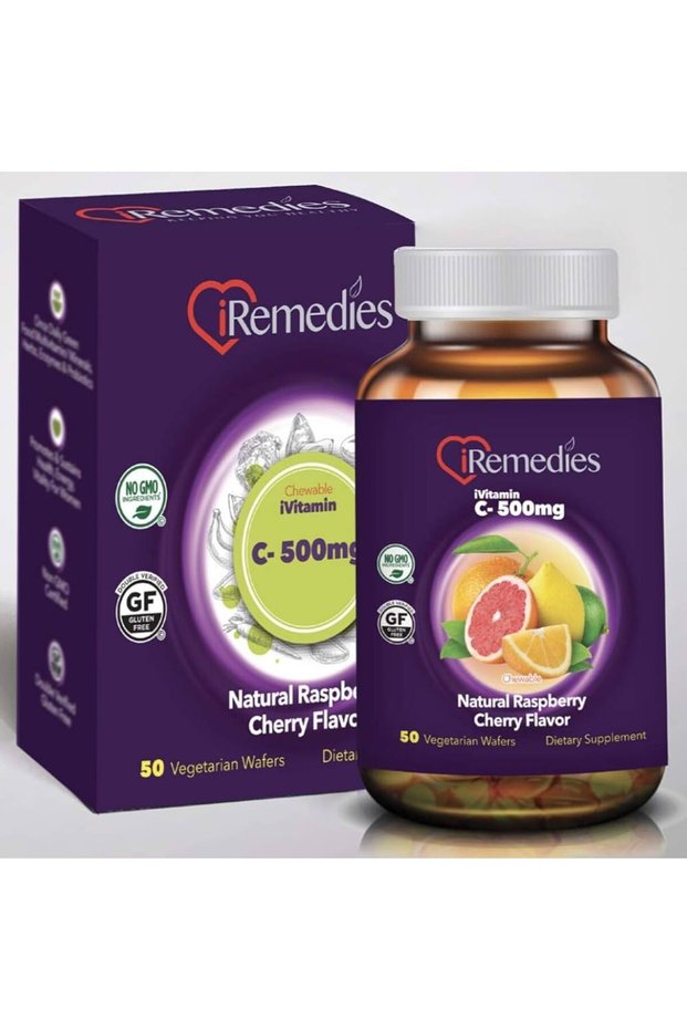 iVitamin C 500 mg Chewable – 50 Vegetarian (Chewable) Tablets