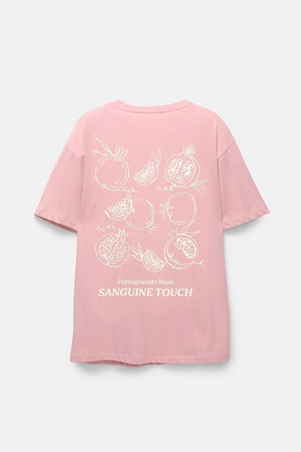 Nar grafik baskılı t-shirt - 6