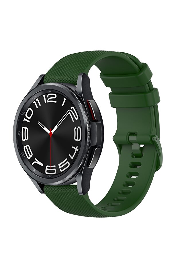 22mm Silicone Bands | Samsung Galaxy Watch 3 45mm| Dark Green