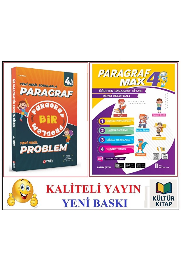 4. Sınıf Bir Paragraf Bir Problem & 4. Sınıf Paragraf Max - 1