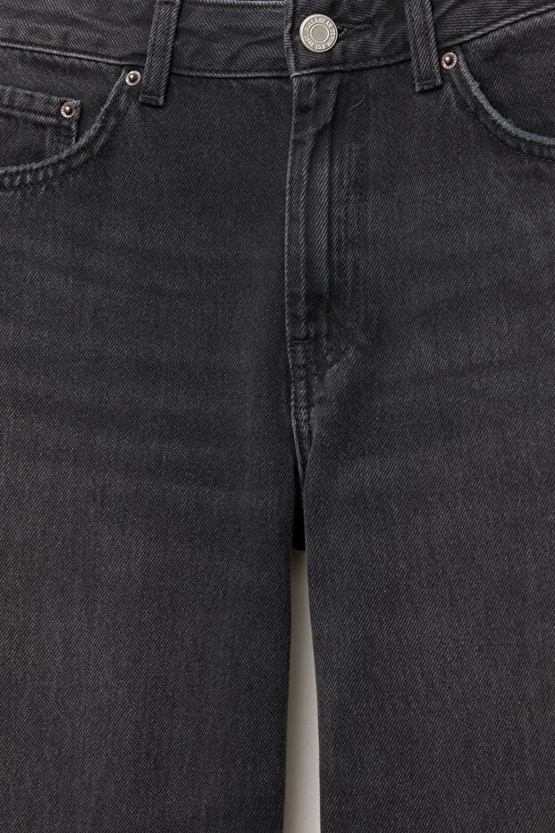 Loose fit düşük bel jean - 8