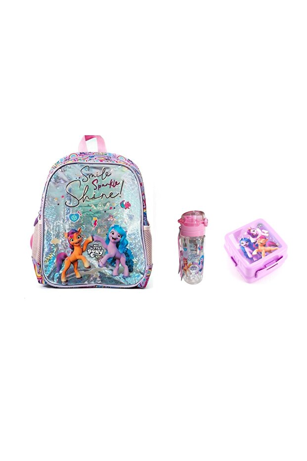 My Little Pony Smile Spankle Shine Kindergarten Bag, Water Bottle and Nutrition Container