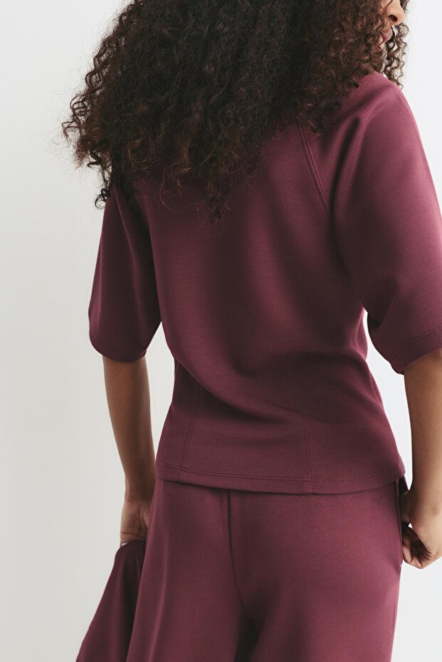 Kısa kollu sweatshirt - 4