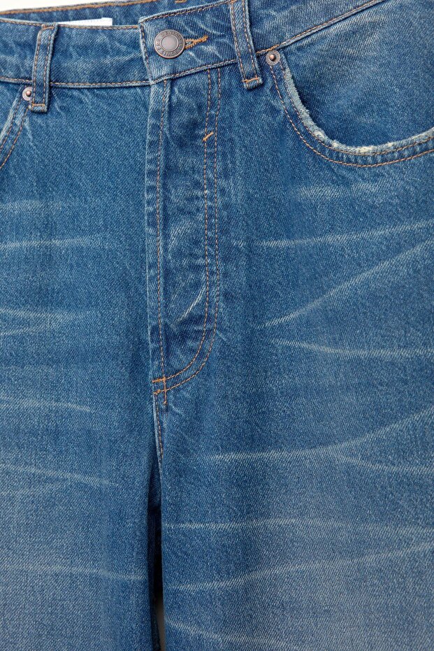 Dikişli baggy jean - 8