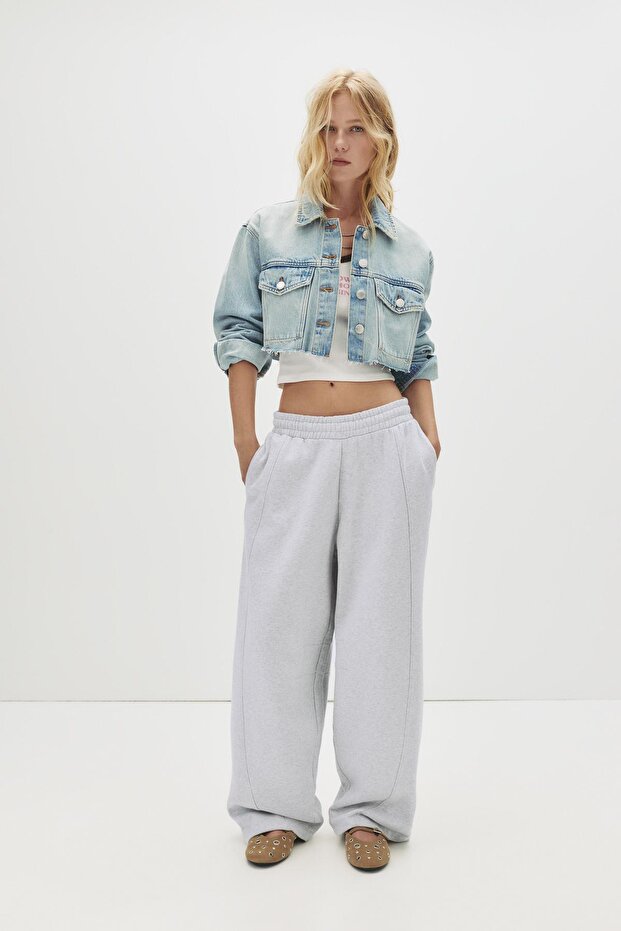 Barrel kesim eşofman pantolon - 4