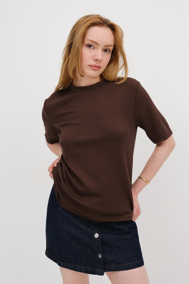 Basic Modal T-shirt P4318-İ9 - 5