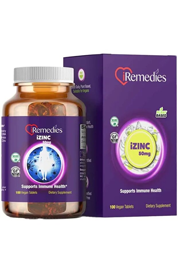 iZinc 50mg – 100 Vegan Tablets