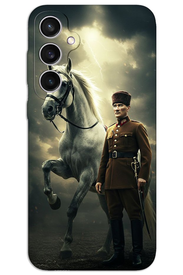 Samsung Galaxy S23 Fe Case Hd Pattern Printed Back Cover - Ataturk Lightning