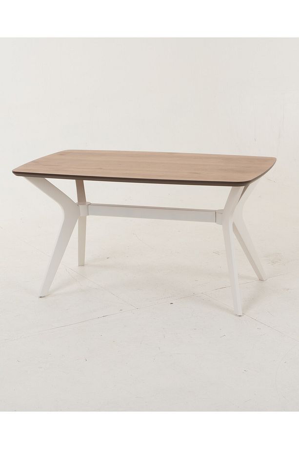 ZEN AÇIK CEVİZ/KREM OTURMA ODASI VE SALON İÇİN ORTA SEHPA 55*70 CM - 2