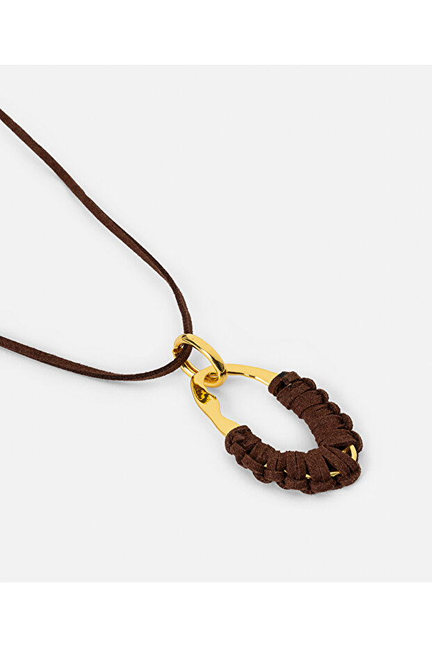 Amorf uçlu ip kolye - 3