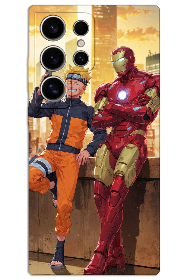 Samsung Galaxy S23 Ultra Case Hd Pattern Printed Back Cover - Iron Man