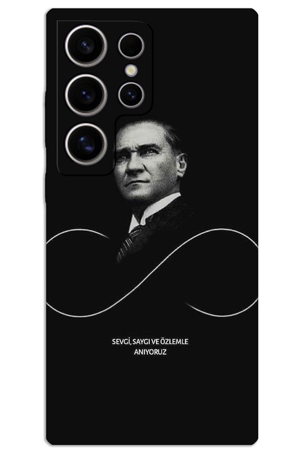 Samsung Galaxy S23 Ultra Case Hd Pattern Printed Back Cover - Atatürk Infinity