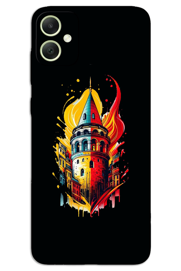 Samsung Galaxy A06 Case Hd Pattern Printed Back Cover - Yellow Red Galata